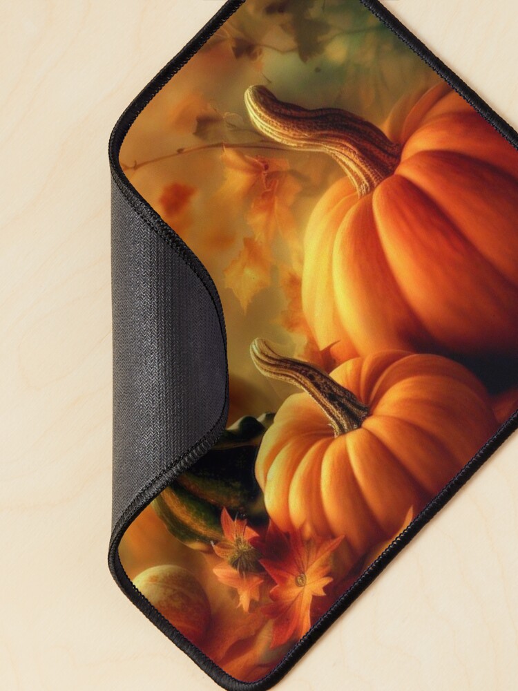 Thumbnail 2 of 5, Mouse Pad, Pumpkins and Gourds, Autumn is Here designed and sold by 5849.