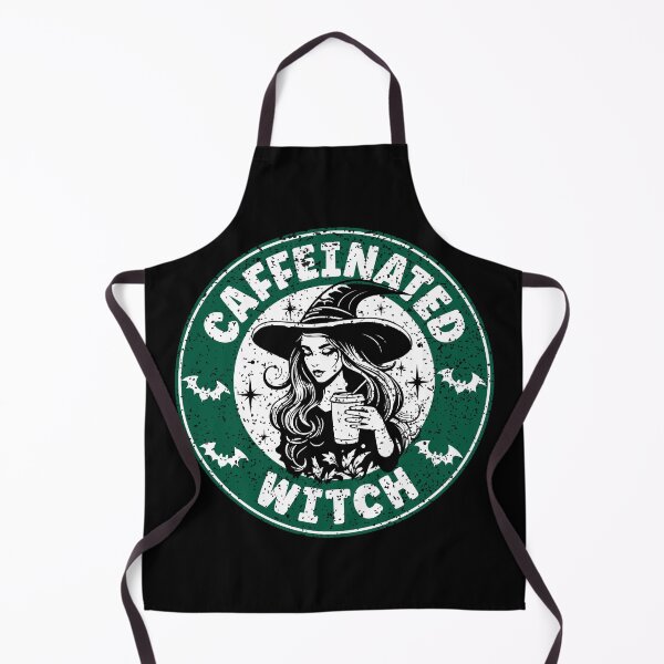 Item preview, Distressed Caffeinated Witch | Halloween Coffee Lover Witch - Black designed and sold by PearlMoonGrapes.