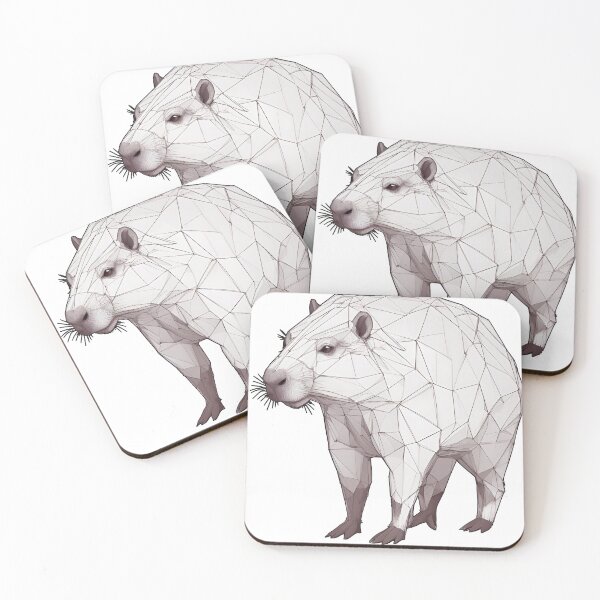 Item preview, Polygon Capybara designed and sold by uglitangelo.