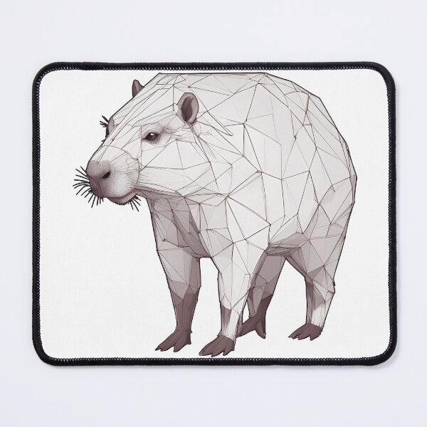 Item preview, Polygon Capybara designed and sold by uglitangelo.