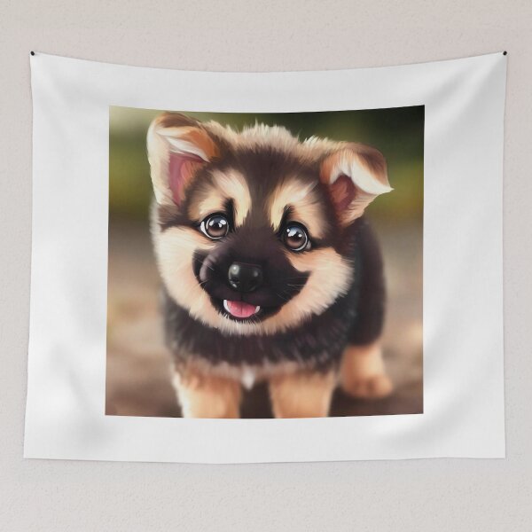 Item preview, Cute German Shepherd - Cute Baby Animals  designed and sold by baby-animal-art.