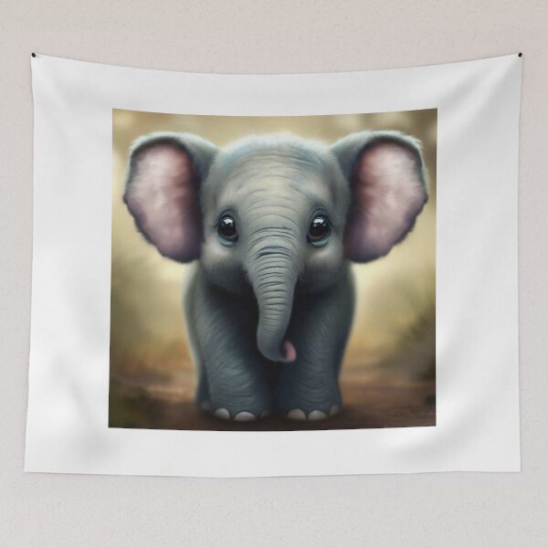 Item preview, Cute Elephant - Cute Baby Animals designed and sold by baby-animal-art.