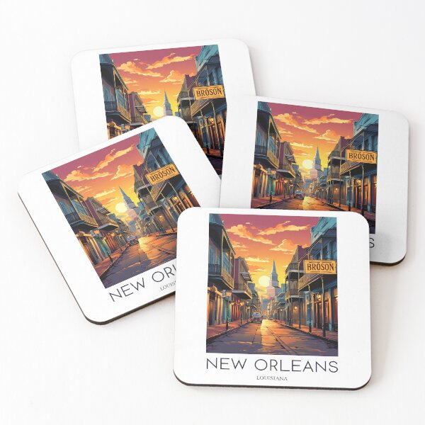 Item preview, A Pop Art Travel Print of New Orleans - Louisiana designed and sold by StudioRedKoala.