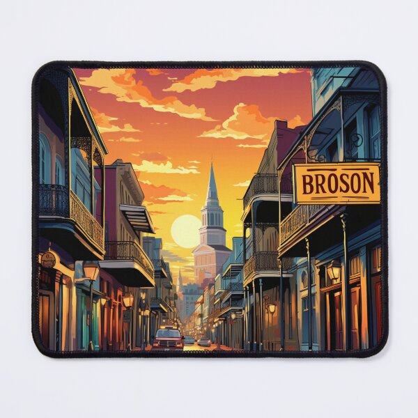 Item preview, A Pop Art Travel Print of New Orleans - Louisiana designed and sold by StudioRedKoala.