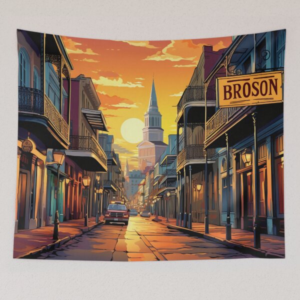 Item preview, A Pop Art Travel Print of New Orleans - Louisiana designed and sold by StudioRedKoala.