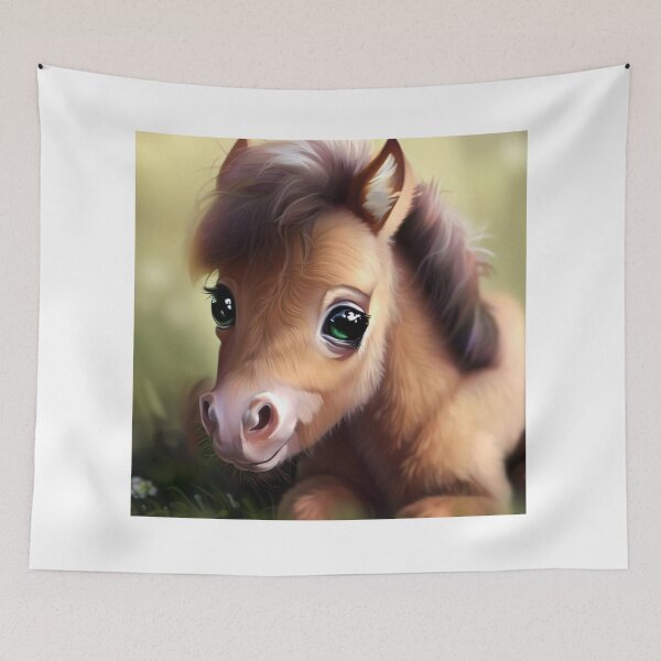 Item preview, Cute Pony - Cute Baby Animals  designed and sold by baby-animal-art.