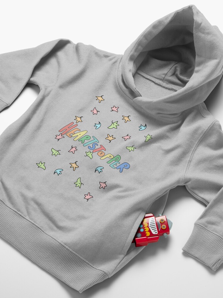 Thumbnail 4 of 5, Toddler Pullover Hoodie, Heartstopper logo leaves (Black background) designed and sold by Mabel-rgz.