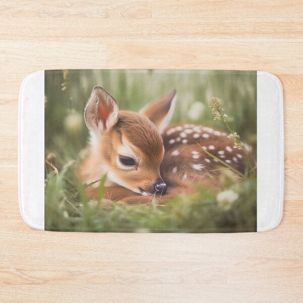 Item preview, Sleeping Deer - Cute Deer - Cute Baby Animals  designed and sold by baby-animal-art.