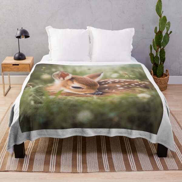 Item preview, Sleeping Deer - Cute Deer - Cute Baby Animals designed and sold by baby-animal-art.