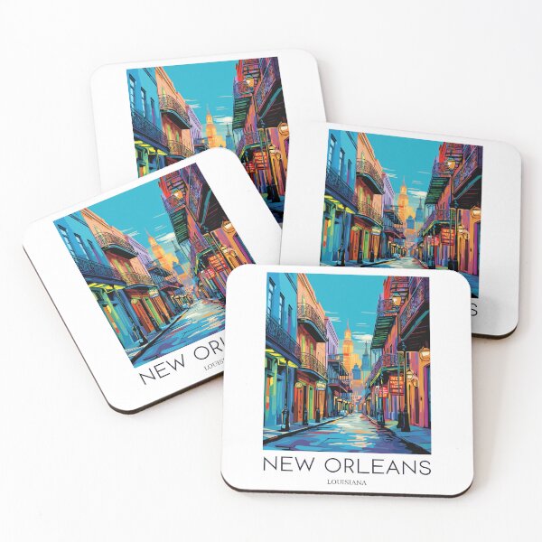 Item preview, A Pop Art Travel Print of New Orleans - Louisiana designed and sold by StudioRedKoala.