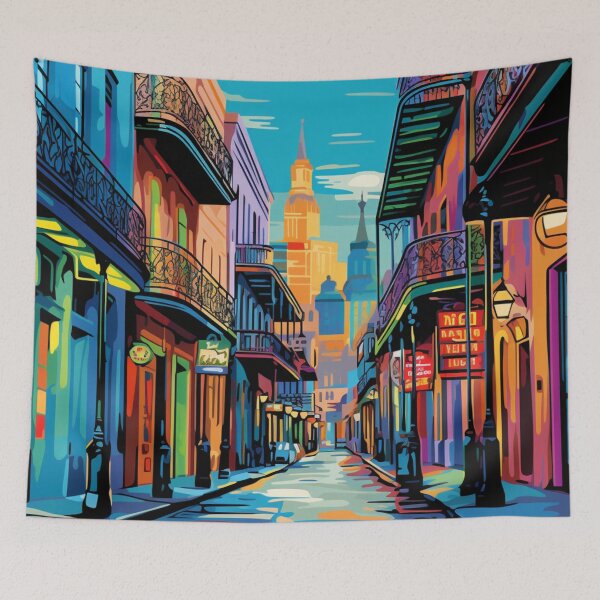 Item preview, A Pop Art Travel Print of New Orleans - Louisiana designed and sold by StudioRedKoala.