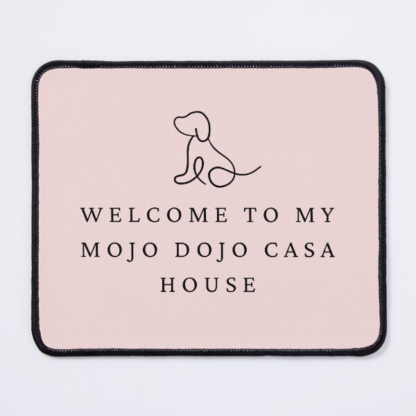 Item preview, Welcome to my Mojo Dojo Casa House, Colorful Door Mat for dog lovers designed and sold by Christie Olstad.