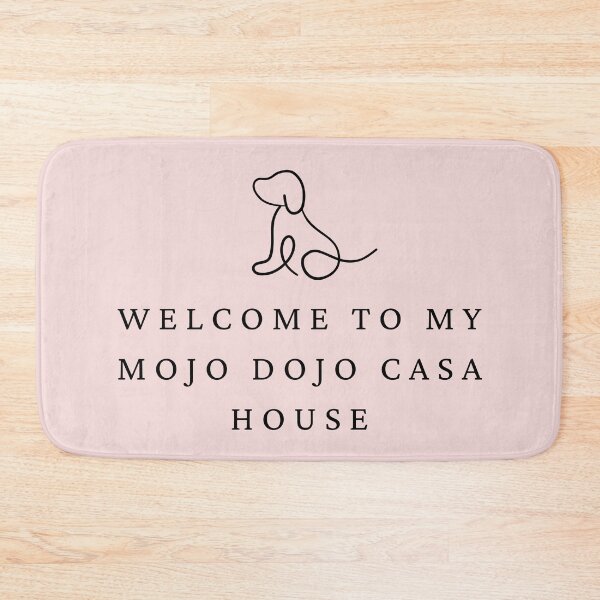 Item preview, Welcome to my Mojo Dojo Casa House, Colorful Door Mat for dog lovers designed and sold by Christie Olstad.