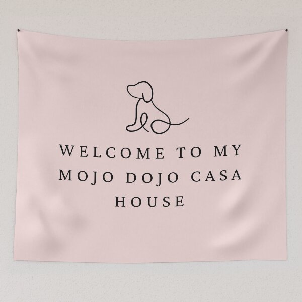 Item preview, Welcome to my Mojo Dojo Casa House, Colorful Door Mat for dog lovers designed and sold by Christie Olstad.