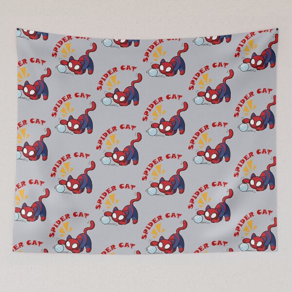 Item preview, spider cat playing with wool designed and sold by nadneyfa.