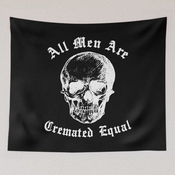 Item preview, Copy of All Men Are Cremated Equal - Gothic Skull designed and sold by NLopezArt.