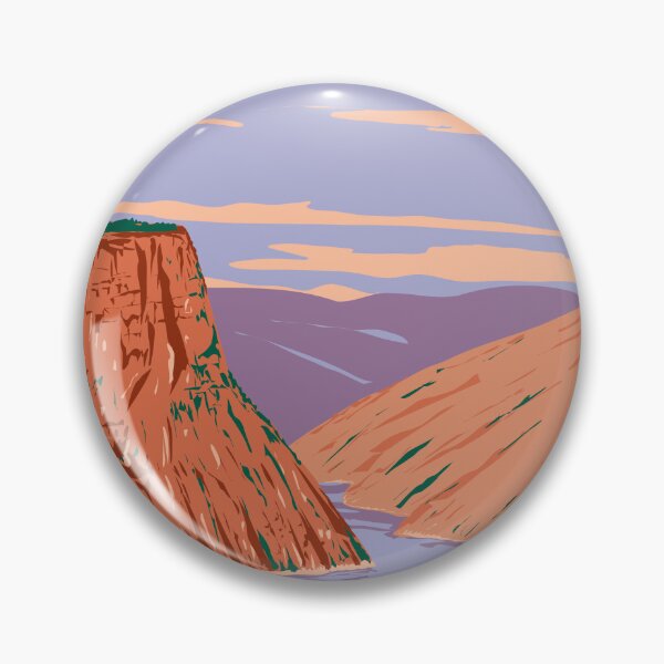 Item preview, Flaming Gorge National Recreation Area in Wyoming and Utah USA WPA Art Poster  designed and sold by patrimonio.