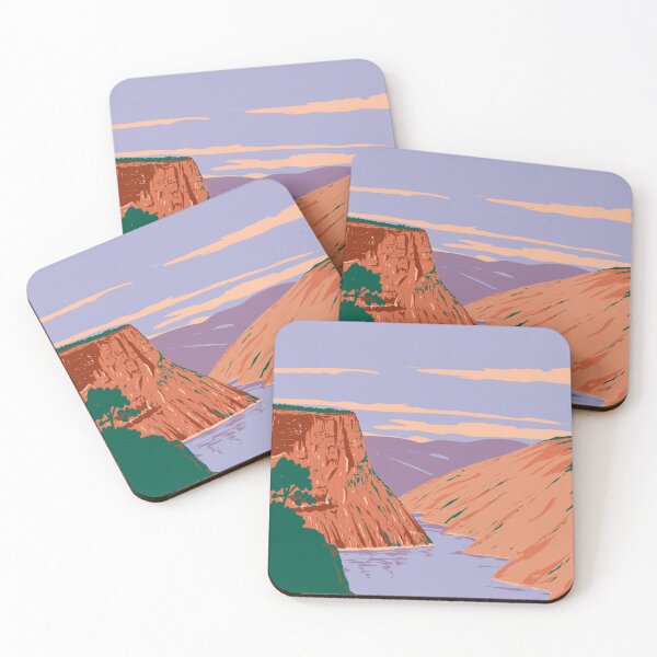 Item preview, Flaming Gorge National Recreation Area in Wyoming and Utah USA WPA Art Poster  designed and sold by patrimonio.