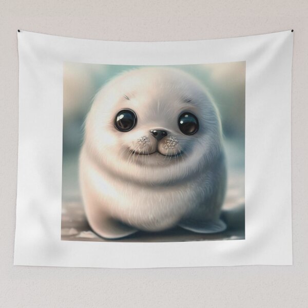Item preview, Cute Seal - Cute Baby Animals  designed and sold by baby-animal-art.