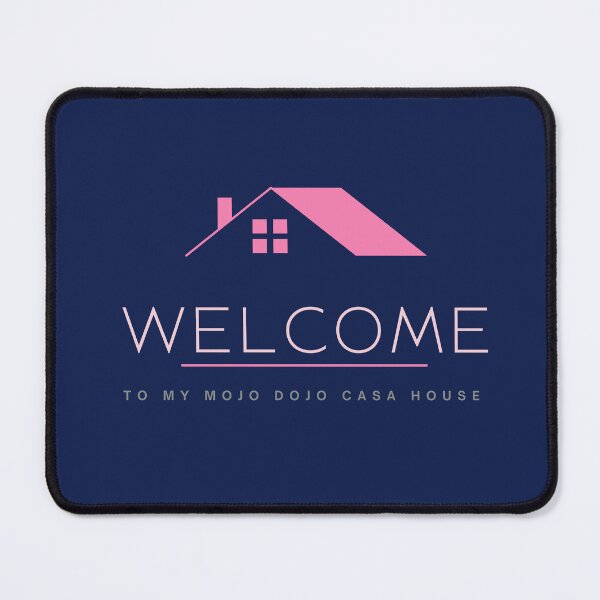 Item preview, Welcome to my Mojo Dojo Casa House, Navy Blue Door Mat designed and sold by Christie Olstad.