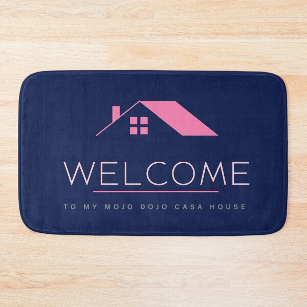 Item preview, Welcome to my Mojo Dojo Casa House, Navy Blue Door Mat designed and sold by Christie Olstad.