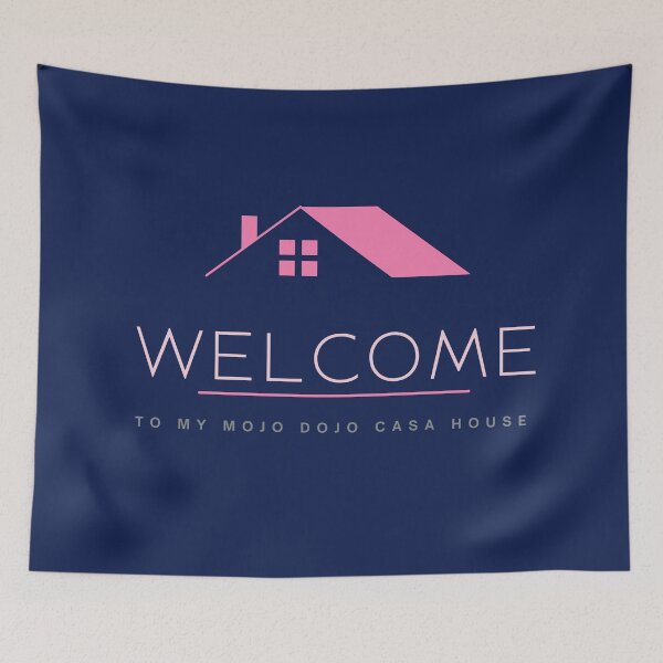 Item preview, Welcome to my Mojo Dojo Casa House, Navy Blue Door Mat designed and sold by Christie Olstad.