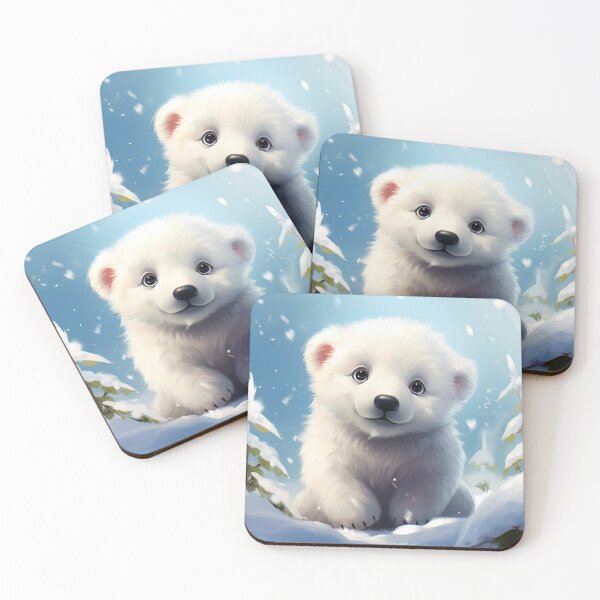 Item preview, Cute Polar Bear - Cute Baby Animals  designed and sold by baby-animal-art.