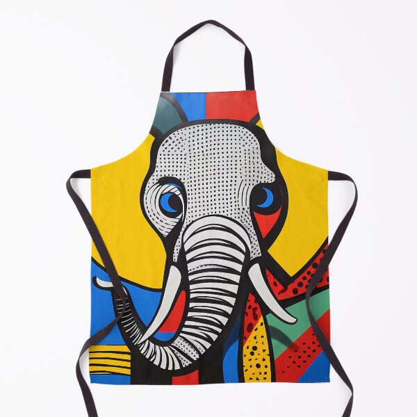 Item preview, A vibrant pop art elephant designed and sold by Cha-house.