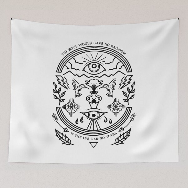 Item preview, RAINBOW TEARS Cherokee Native American Proverb Esoteric Spirituality Art designed and sold by DXTROSE.