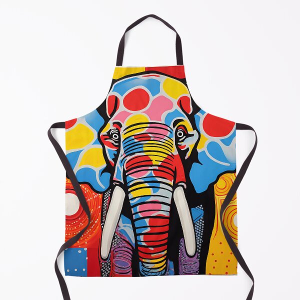 Item preview, A vibrant pop art elephant designed and sold by Cha-house.