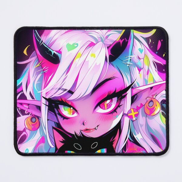 Item preview, Sweet Pink Anime Demon and Devious Cat designed and sold by bubblegoth.