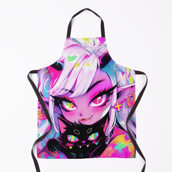 Item preview, Sweet Pink Anime Demon and Devious Cat designed and sold by bubblegoth.