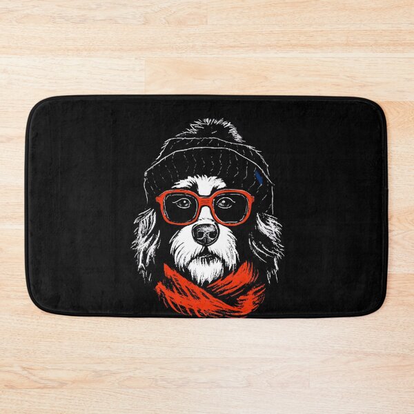 Item preview, Cool Dog in Winter Adorable Winter Hat and Glasses designed and sold by nakitavandiv.