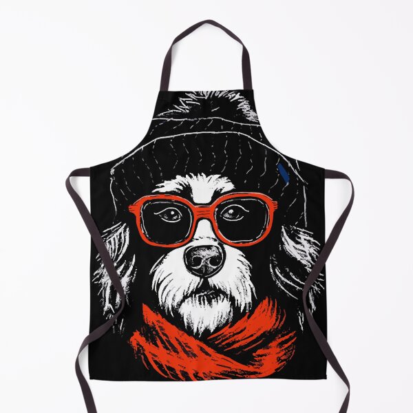 Item preview, Cool Dog in Winter Adorable Winter Hat and Glasses designed and sold by nakitavandiv.