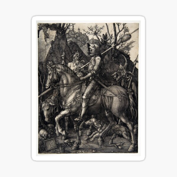 Item preview, Albrecht Dürer Knight, Death and the Devil designed and sold by JohnDerry.