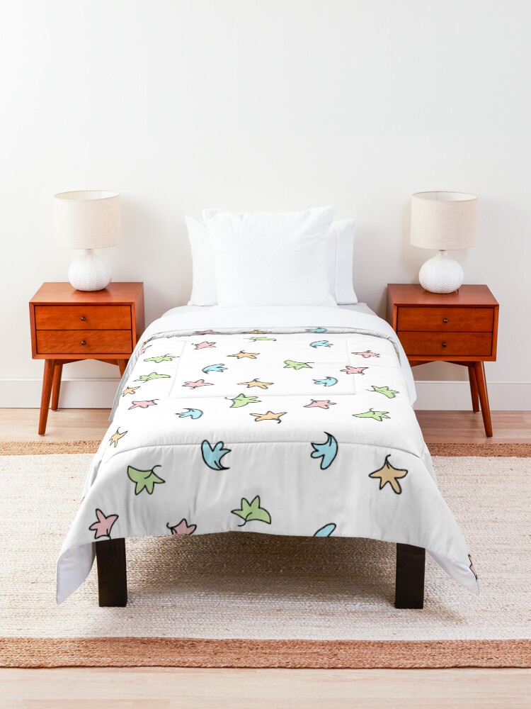 Thumbnail 3 of 6, Comforter, Heartstopper leaves (White background) designed and sold by Mabel-rgz.