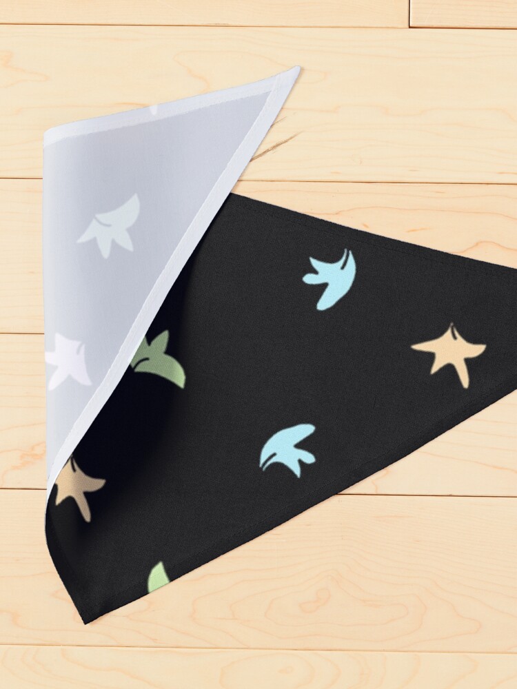 Thumbnail 4 of 6, Pet Bandana, Heartstopper leaves (Black background) designed and sold by Mabel-rgz.