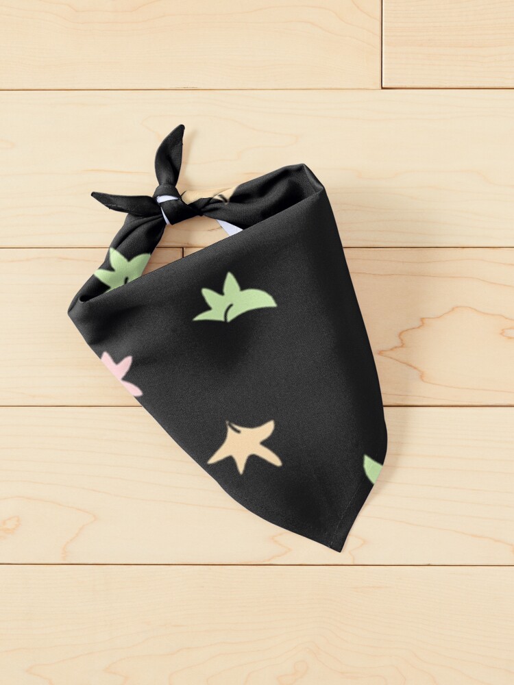 Thumbnail 2 of 6, Pet Bandana, Heartstopper leaves (Black background) designed and sold by Mabel-rgz.
