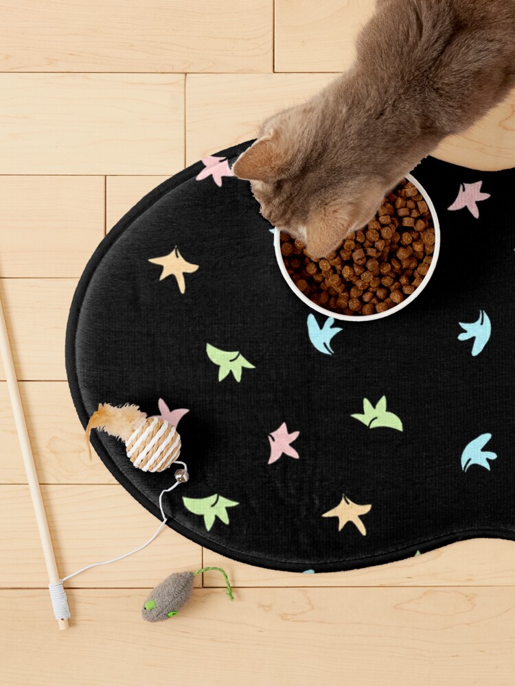 Pet Mat, Heartstopper leaves (Black background) designed and sold by Mabel-rgz