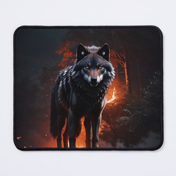 Item preview, Lunar Guardian: Full Moon Wolf Art designed and sold by irosh madushan.
