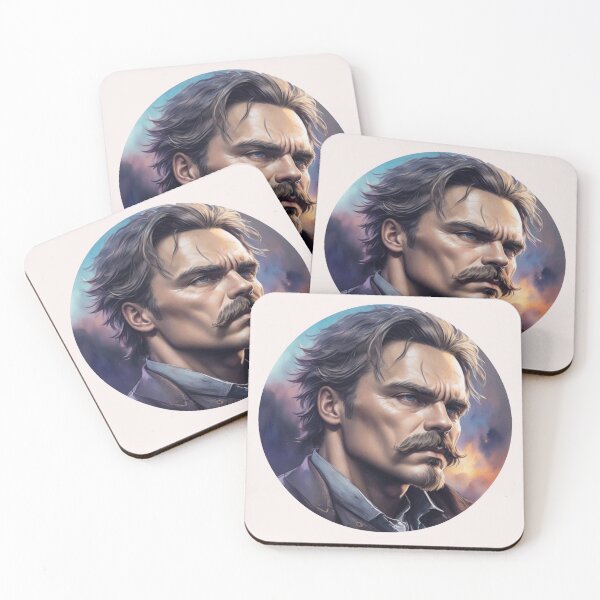 Item preview, Nietzsche Design lX Style Philosopher Friedrich Nietzsche Art Digital - AI Art designed and sold by StoicWarrior.