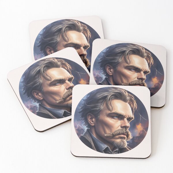Item preview, Nietzsche Design X Style Philosopher Friedrich Nietzsche Art Digital - AI Art designed and sold by StoicWarrior.