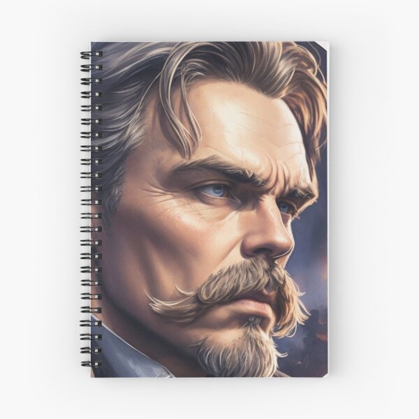 Item preview, Nietzsche Design X Style Philosopher Friedrich Nietzsche Art Digital - AI Art designed and sold by StoicWarrior.