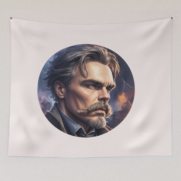 Artikelvorschau, Nietzsche Design X Style Philosoph Friedrich Nietzsche Art Digital - AI Art entworfen und verkauft von StoicWarrior.