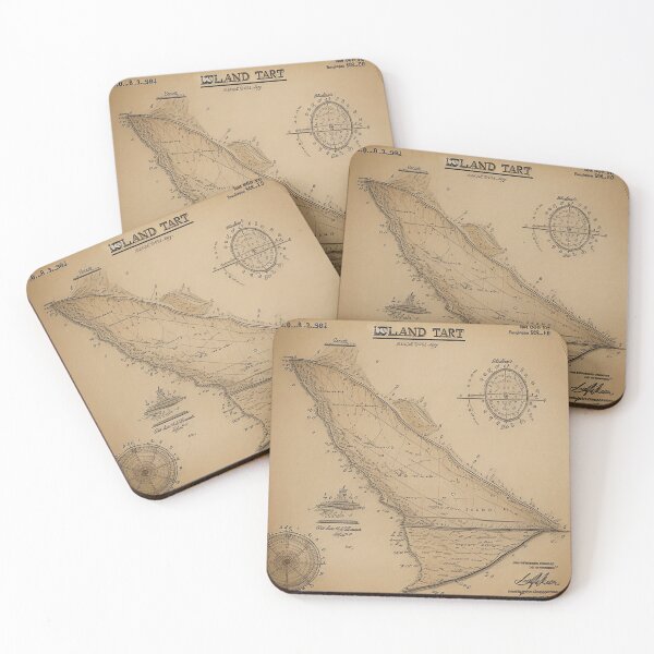 Item preview, World Map Sea Island Treasure Map designed and sold by Yellowriversss.