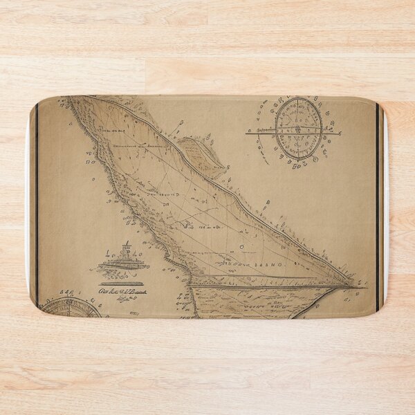Item preview, World Map Sea Island Treasure Map designed and sold by Yellowriversss.