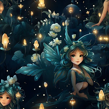 Artwork thumbnail, Fairy Pattern 21 by DigitalPatternx