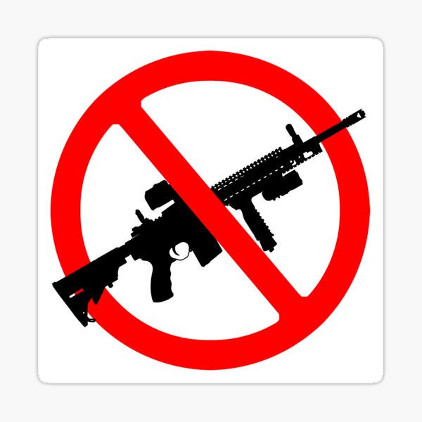 Anti Gun Stickers Redbubble