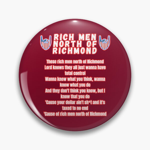 Item preview, Rich Men North Of Richmond designed and sold by WoodburyLake.
