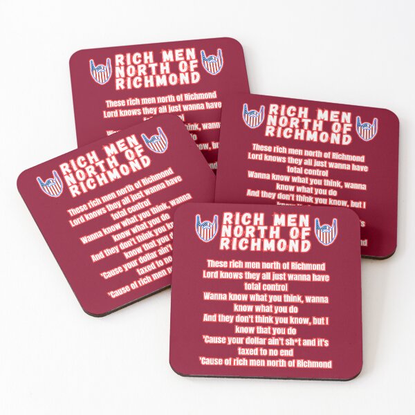 Item preview, Rich Men North Of Richmond designed and sold by WoodburyLake.